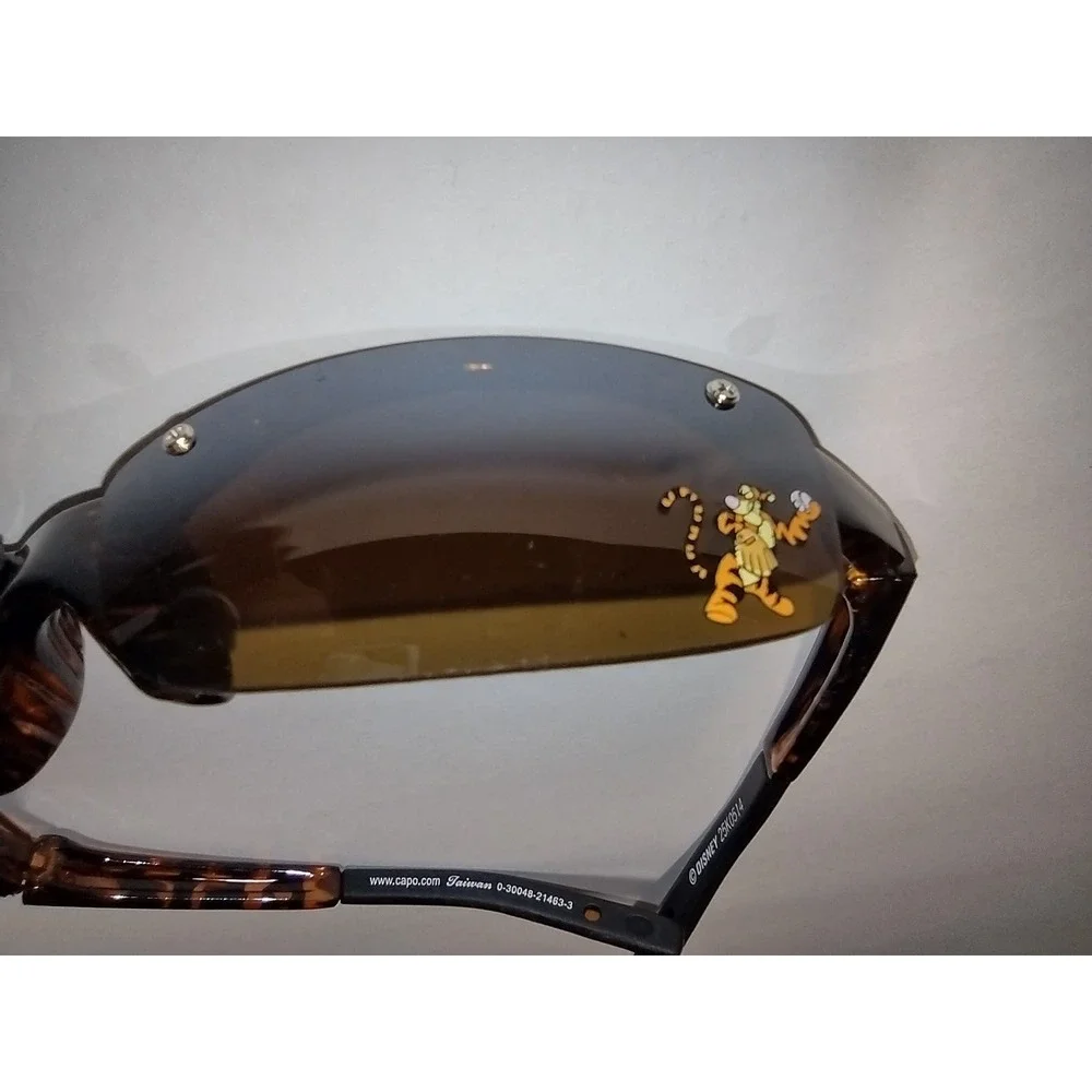 Disney‎ Tigger Baseball Sports Wrap Sunglasses Kids Brown Tortoiseshell